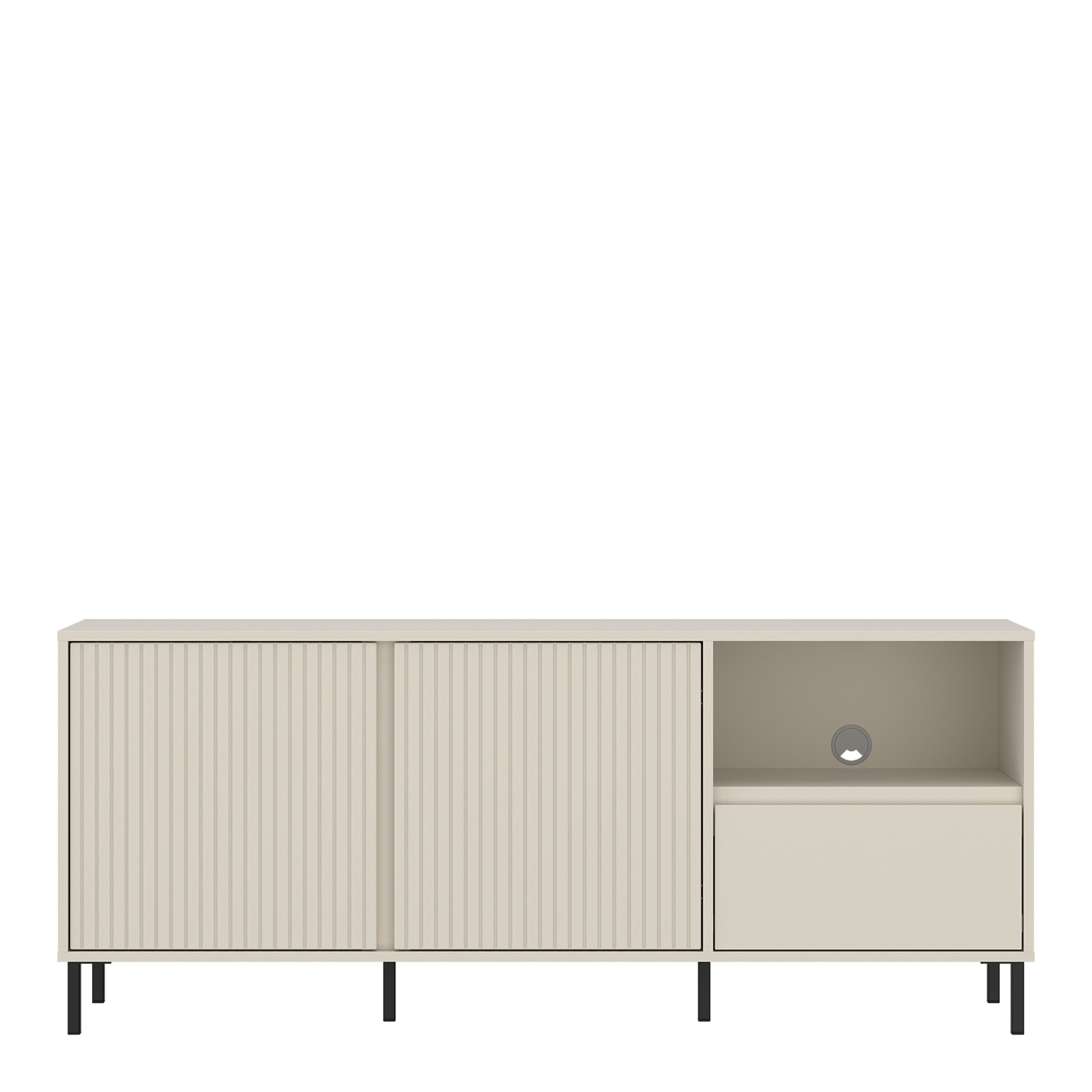 Avenale Wide TV Cabinet  2 Door 1 Drawer in Cashmere