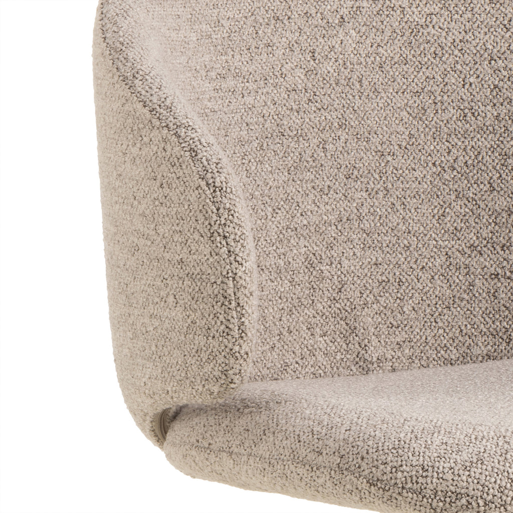 Ella Swivel Beige Dining Chair