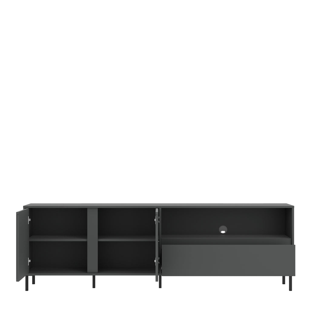 Avenale TV Cabinet 2 Door 1 Drawer in Anthracite