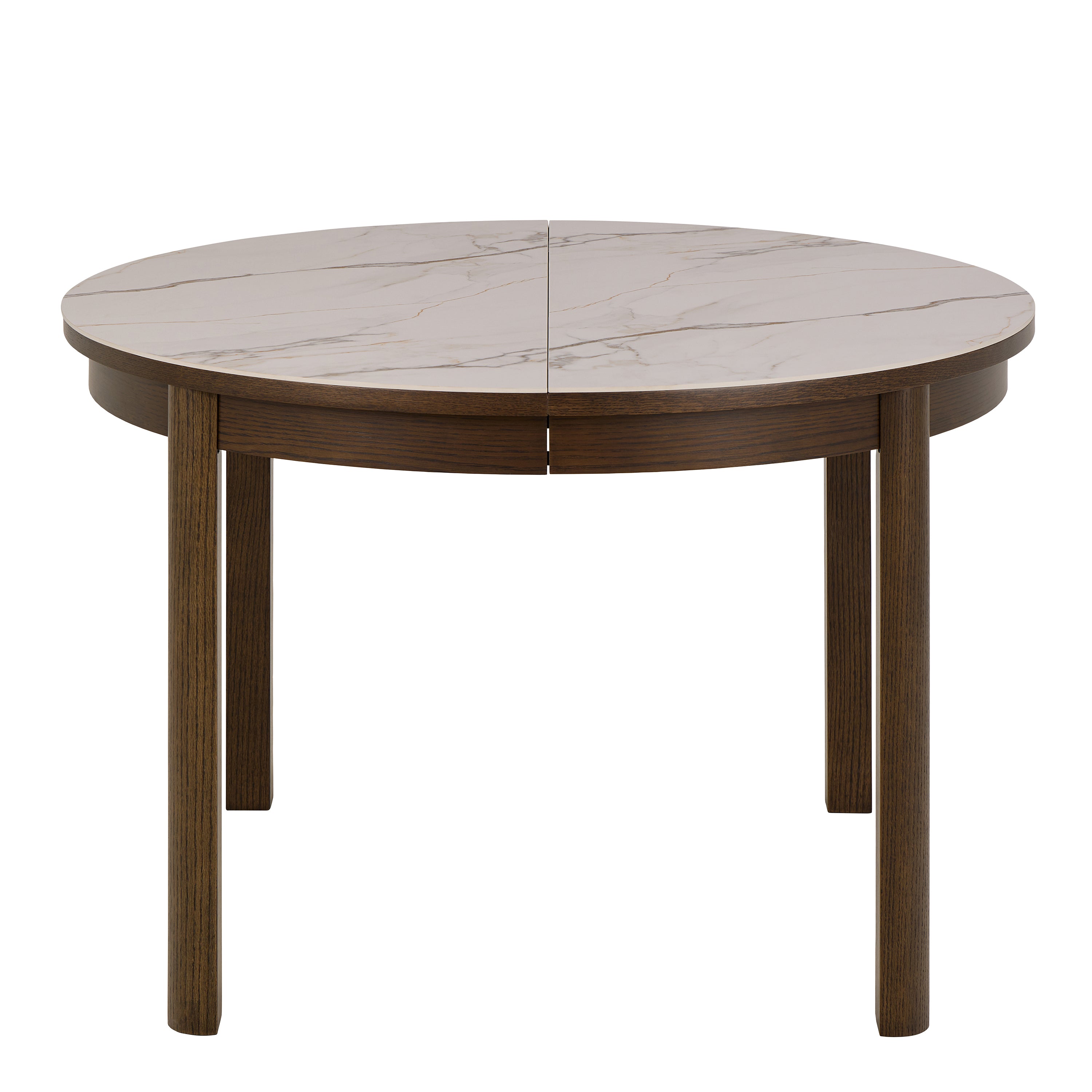 Southampton Round Extendable Dining Table in Cream Ceramic 120/220 x 120 x 75cm
