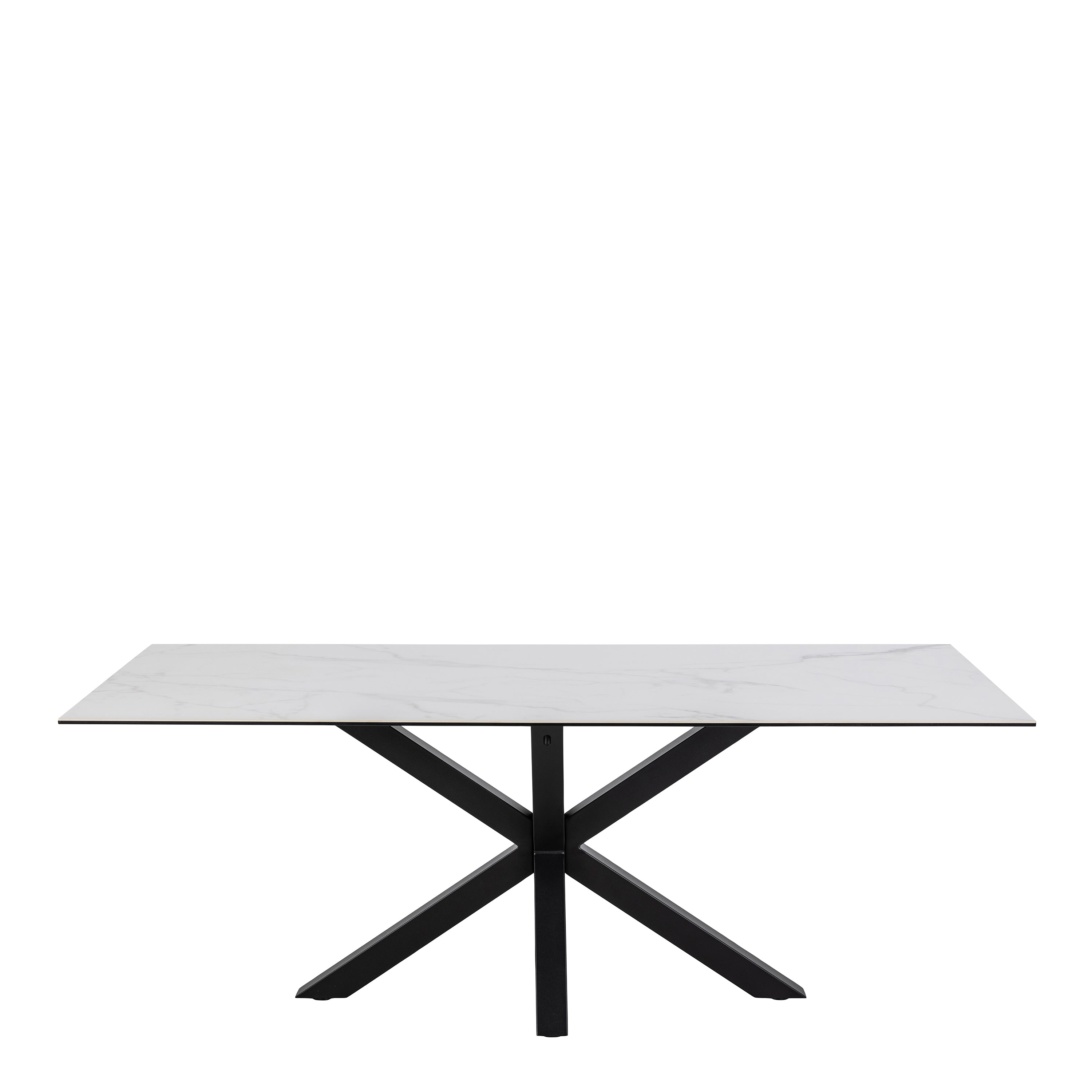 Heaven Dining Table with Ceramic White Top 200cm