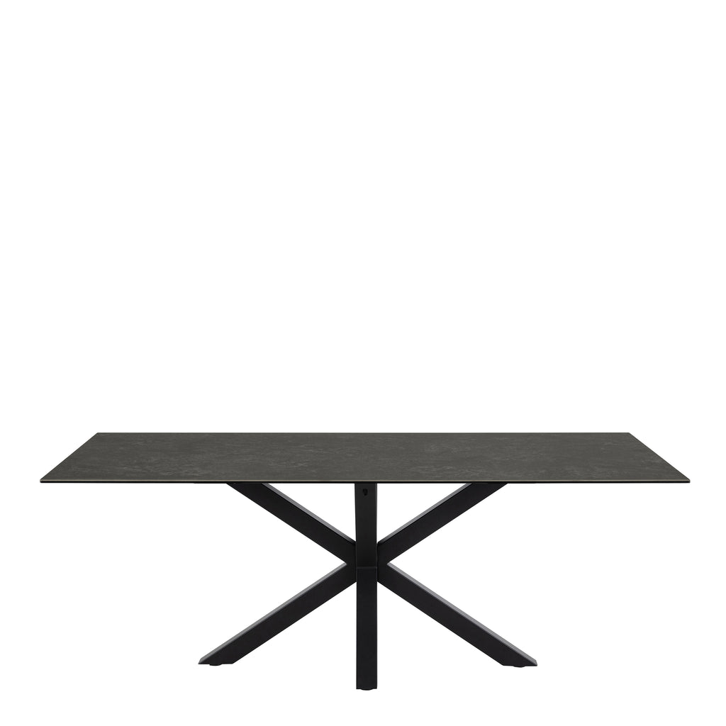 Heaven Dining Table with Ceramic Black Top 200cm