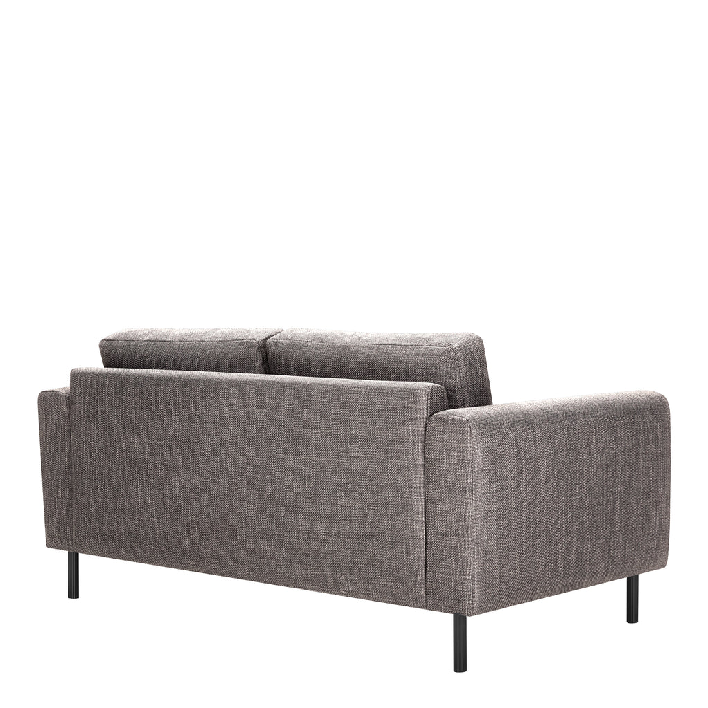 Omaha 2 + 3 Seater Sofa set in Basel Light Grey Brown Fabric