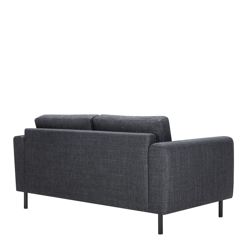 Omaha Set of 2 x 2 Seater Sofas in Basel Dark Grey Fabric