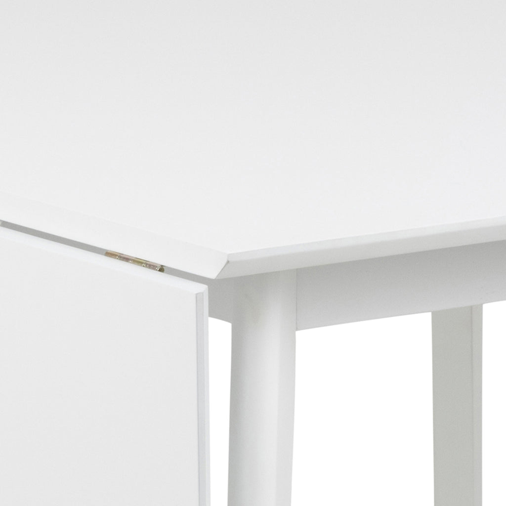 Roxby Square Dining Table in White Included 4 Roxby Dining Chair in White
