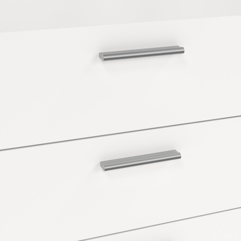 Pepe Wide Chest of 8 Drawers (4+4) in White
