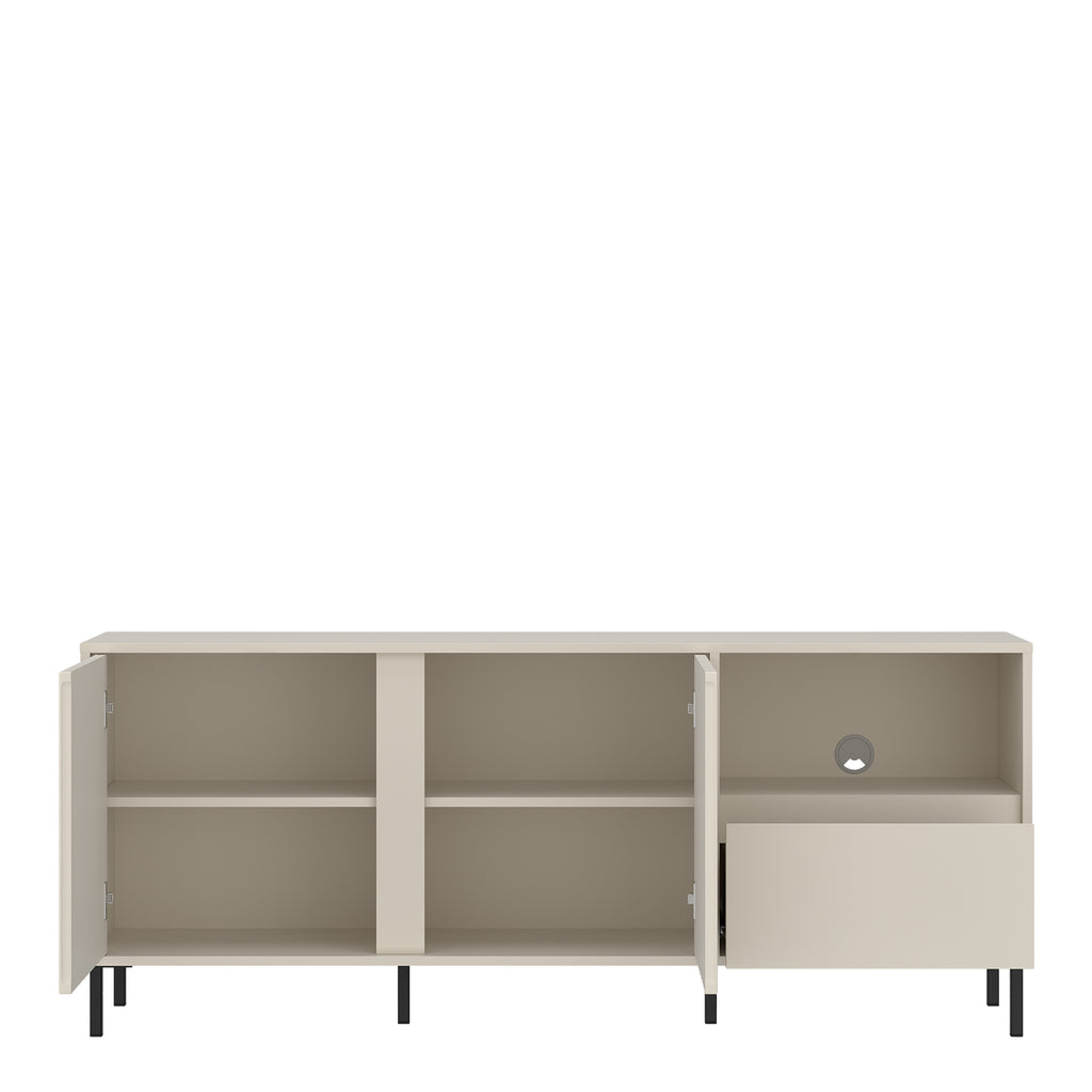 Avenale Wide TV Cabinet  2 Door 1 Drawer in Cashmere