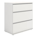 Nova Chest of 3 Drawers in White