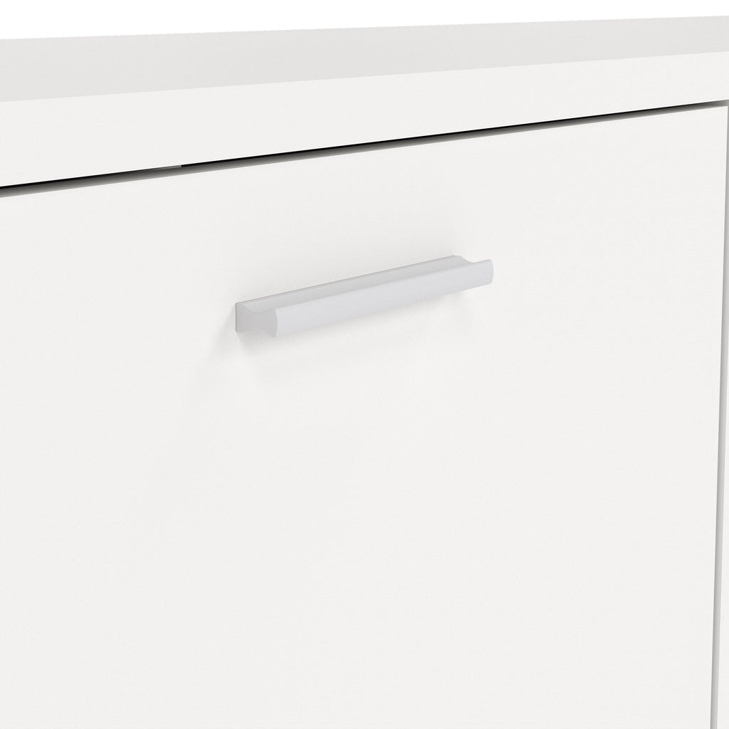 Media TV Unit with 2 Doors 1 Drawer in White