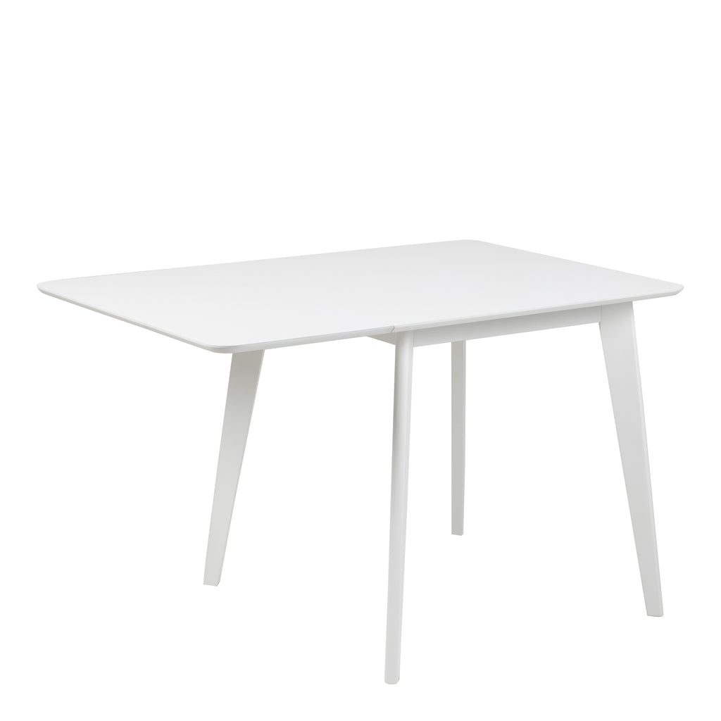 Roxby Square Dining Table in White Included 4 Roxby Dining Chair in White