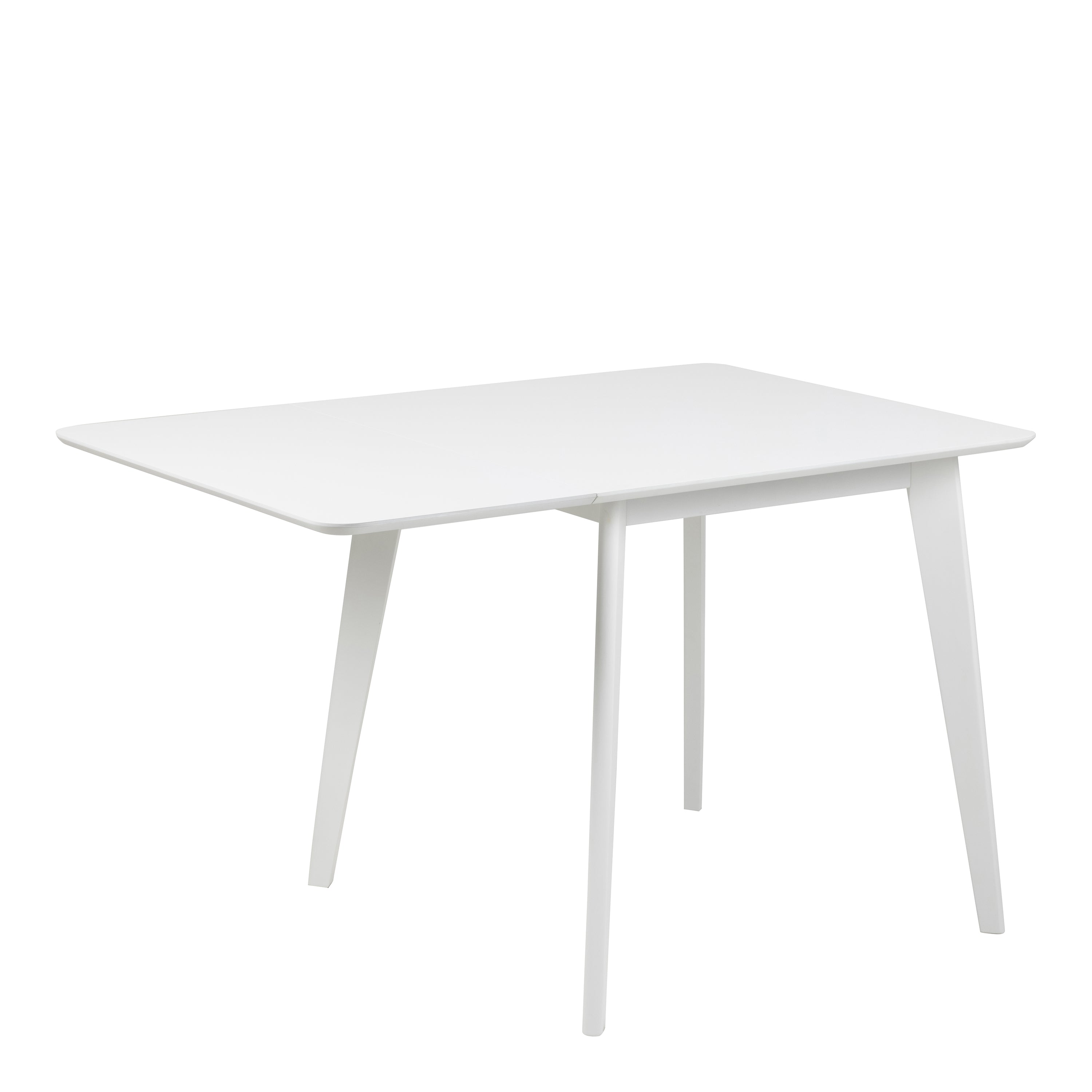 Roxby Square Dining Table in White Included 4 Roxby Dining Chair in White