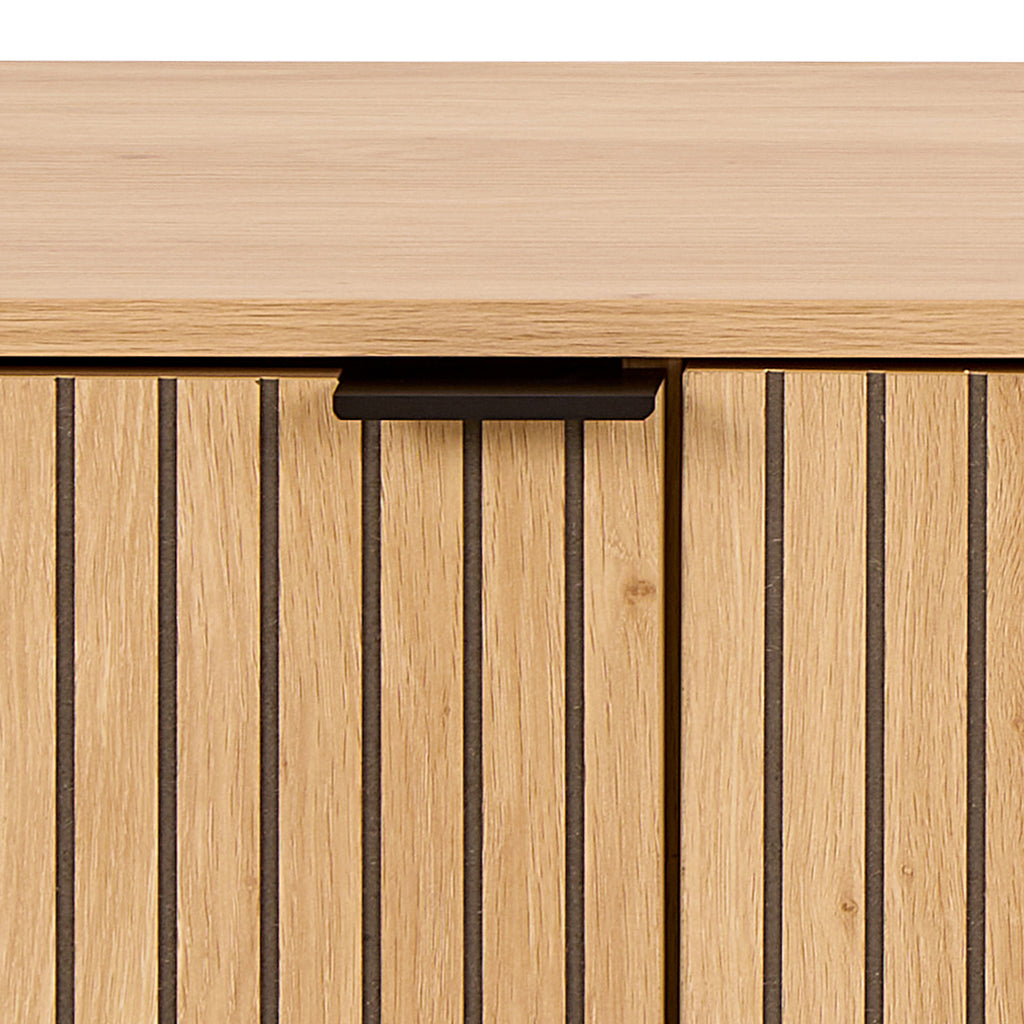 Jaipur TV Unit With 3 Doors 176cm Wide in Oak