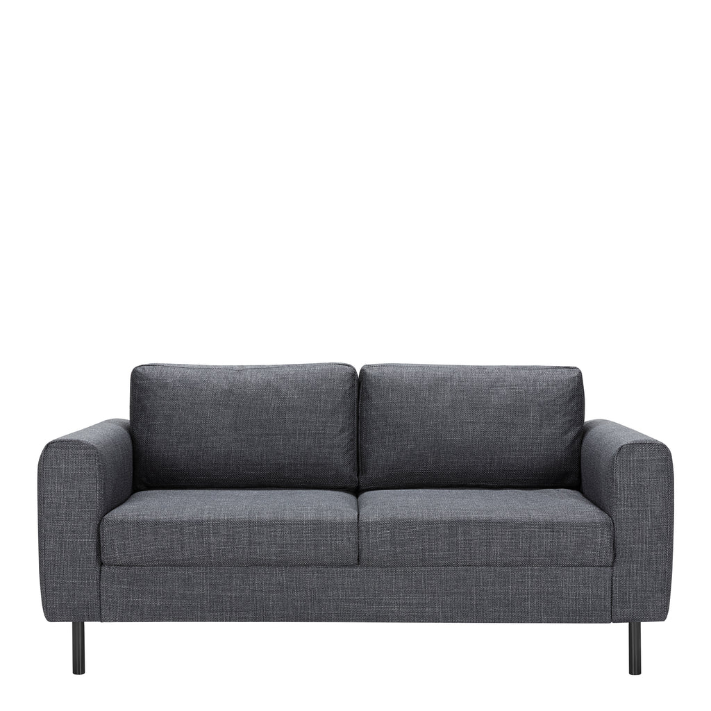 Omaha 2 + 3 Seater Sofa set in Basel Dark Grey Fabric