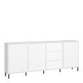 Avenale Sideboard 3 Door 3 Drawer in Alpine White High Gloss