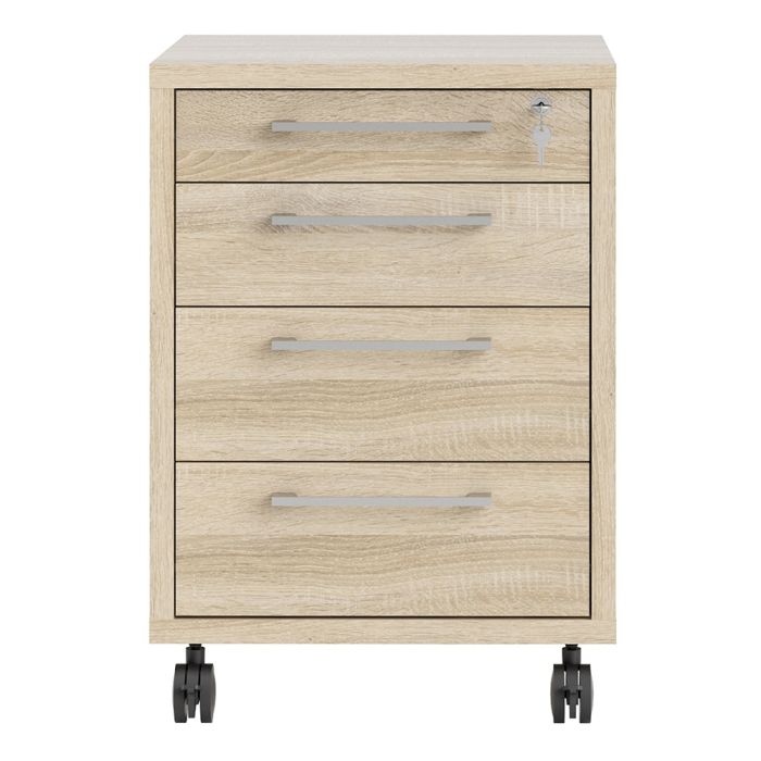 Prima Mobile Cabinet in Oak