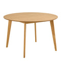 Roxby Round Dining Table in Matt Oak 120x76cm