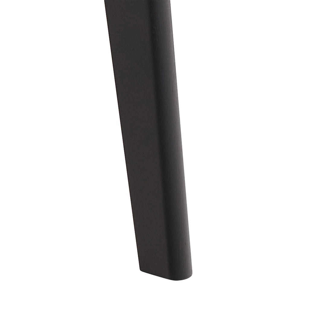 Roxby Round Dining Table in Matt Black 120x76cm
