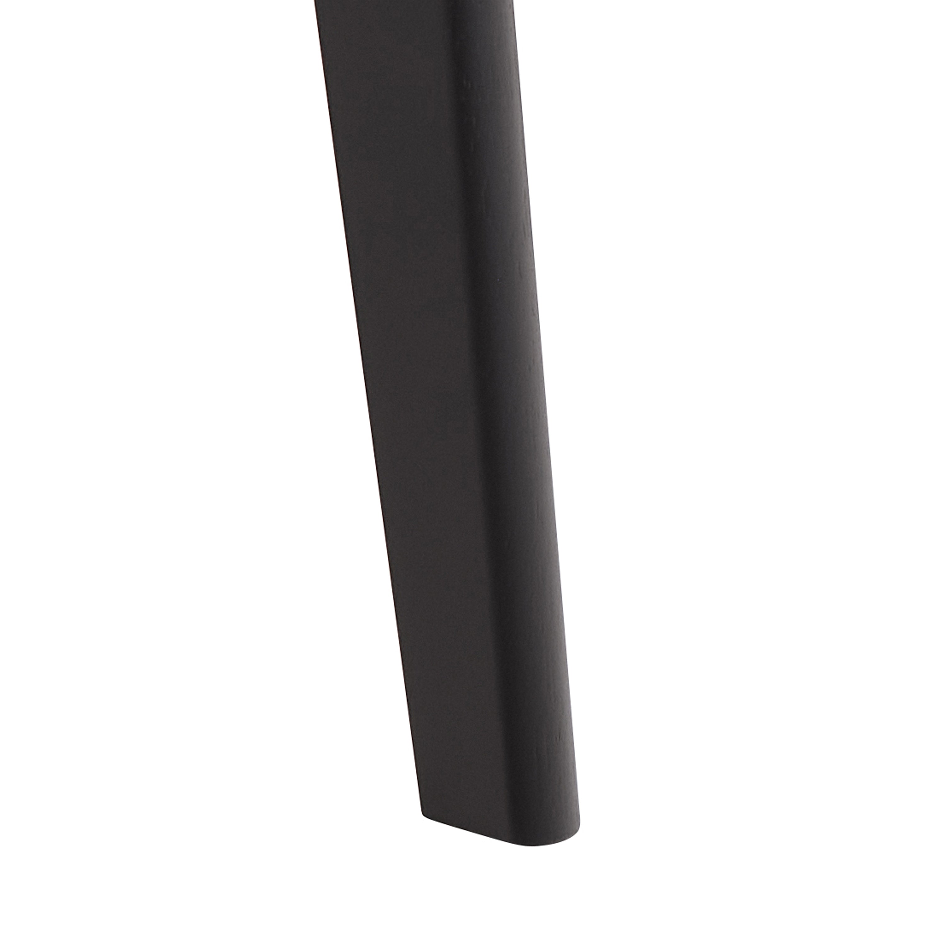 Roxby Round Dining Table in Matt Black 120x76cm