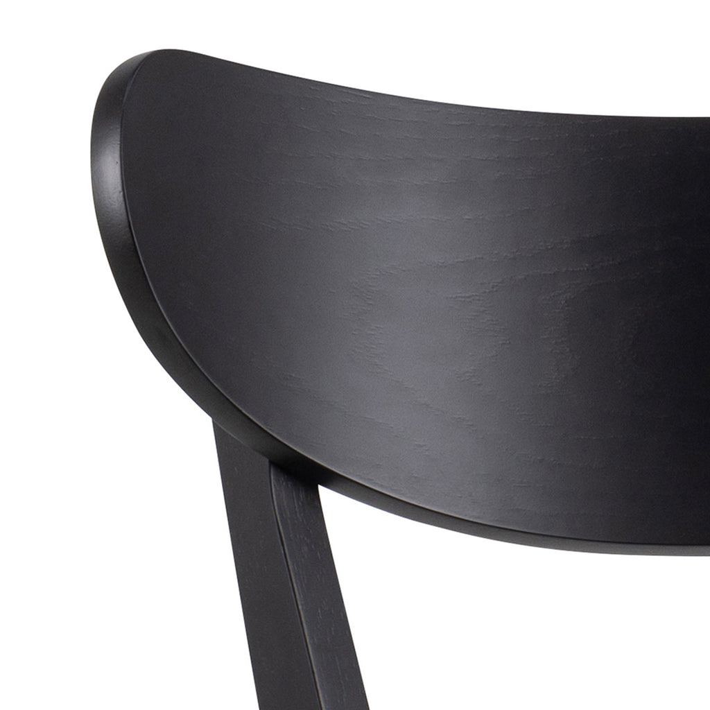 Roxby Bar Table in Black & Oak Included 4 Roxby Bar Stool in Black
