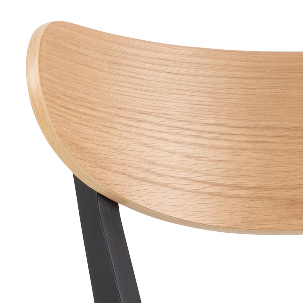 Roxby Bar Table Included 2 Roxby Bar Stool, Black and Oak
