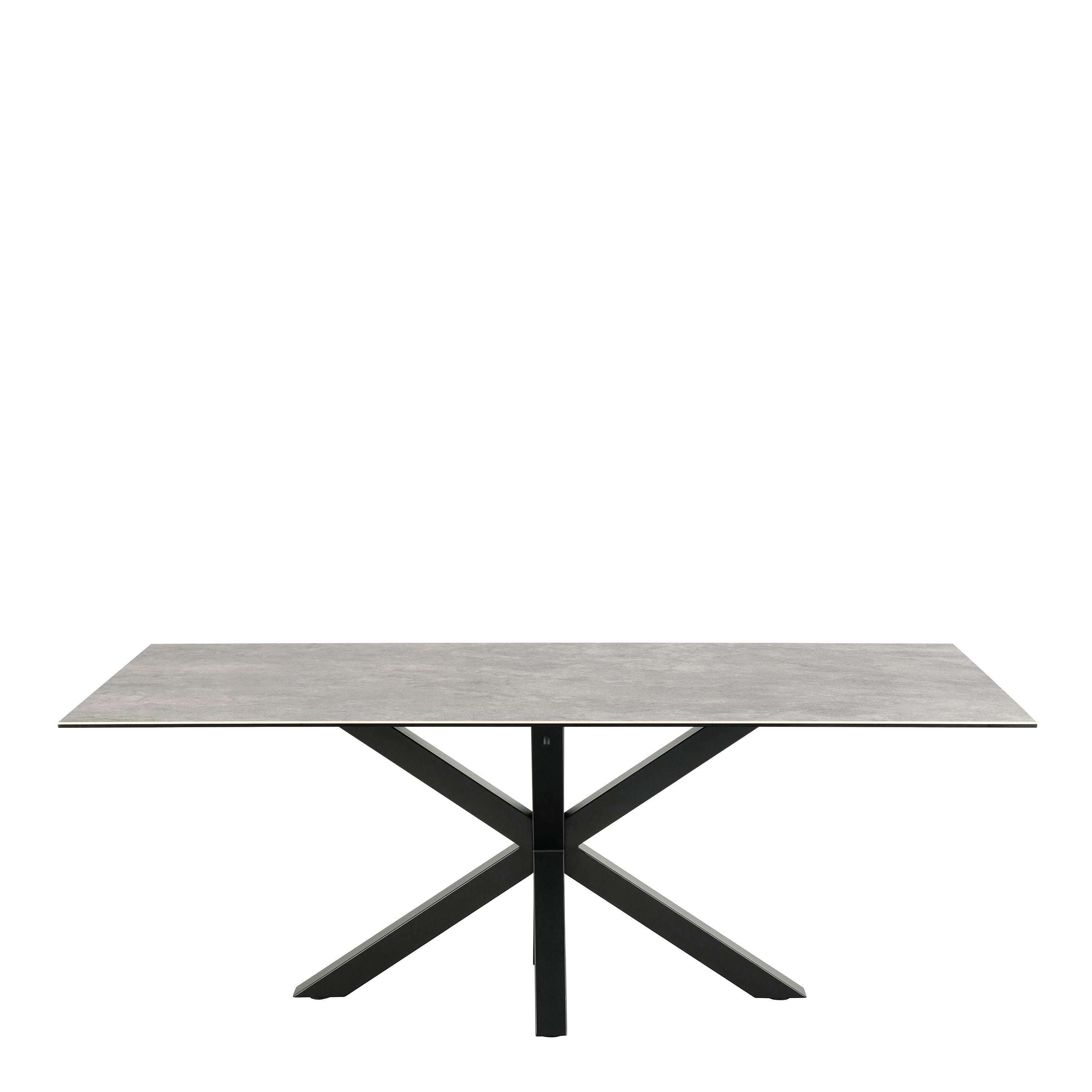 Heaven Dining Table with Ceramic Grey Top 200cm