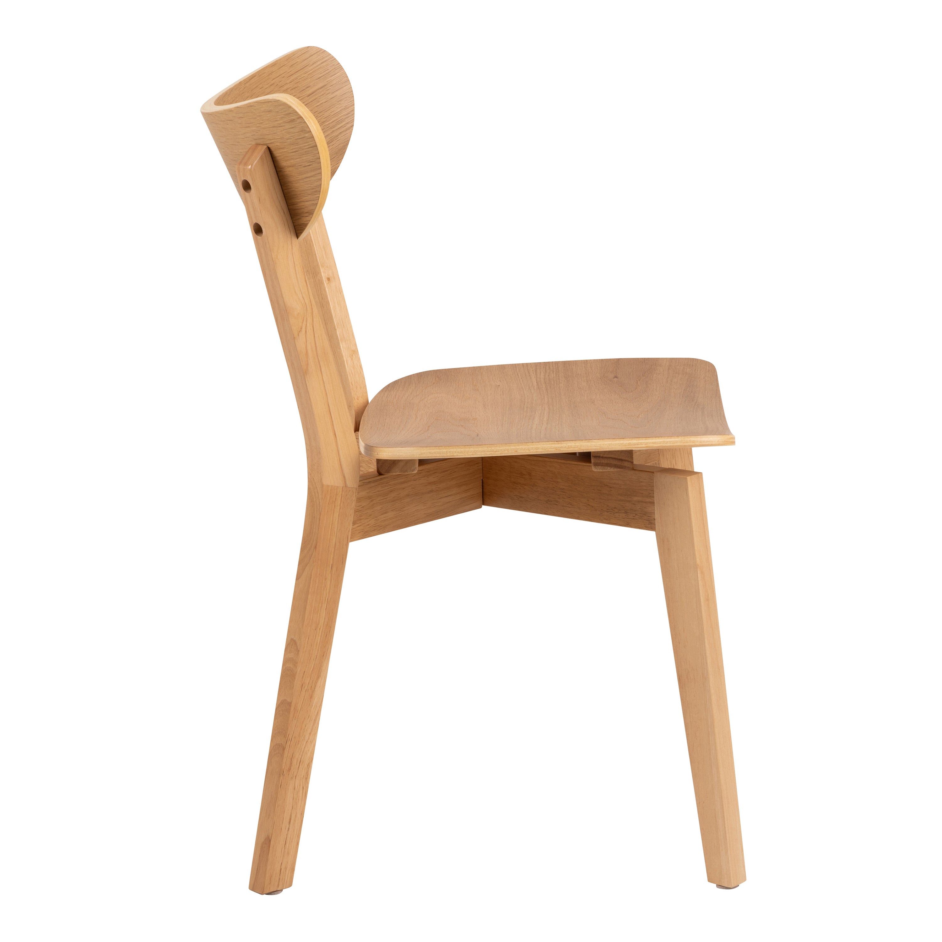 Roxby Round Dining Table in Oak 105x76cm Included 4 Roxby Dining Chairs in Oak