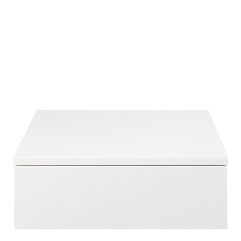 Avignon Square Bedside Table with 1 Drawer in White