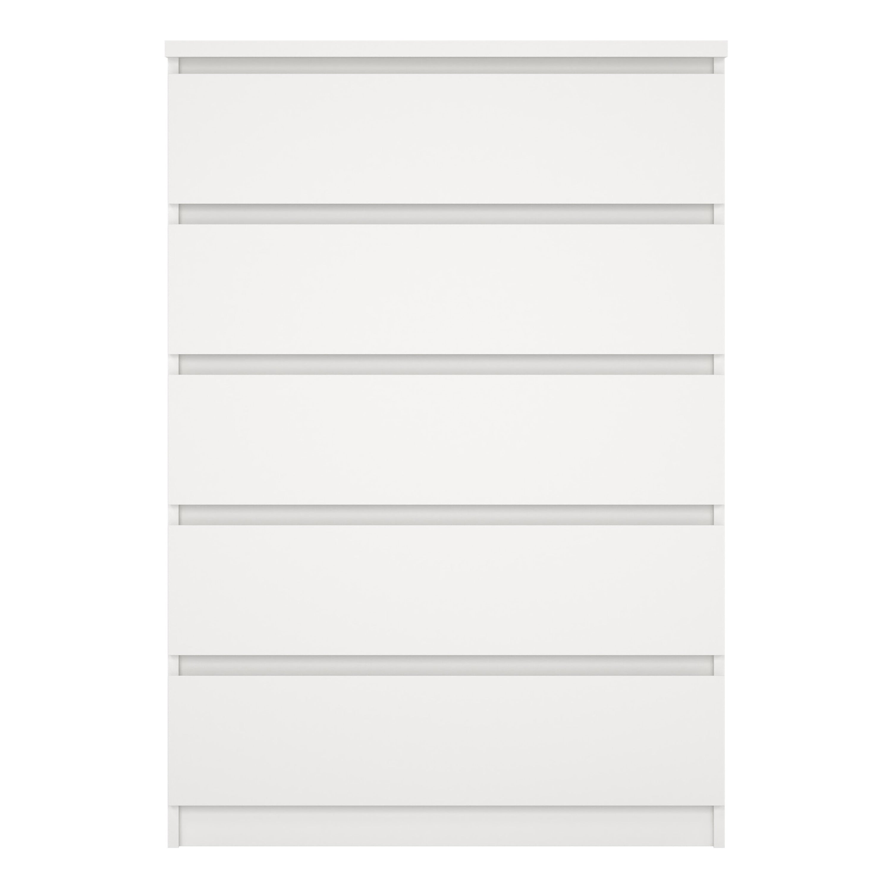 Naia Chest of 5 Drawers in White