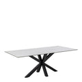Heaven Dining Table with Ceramic White Top 200cm