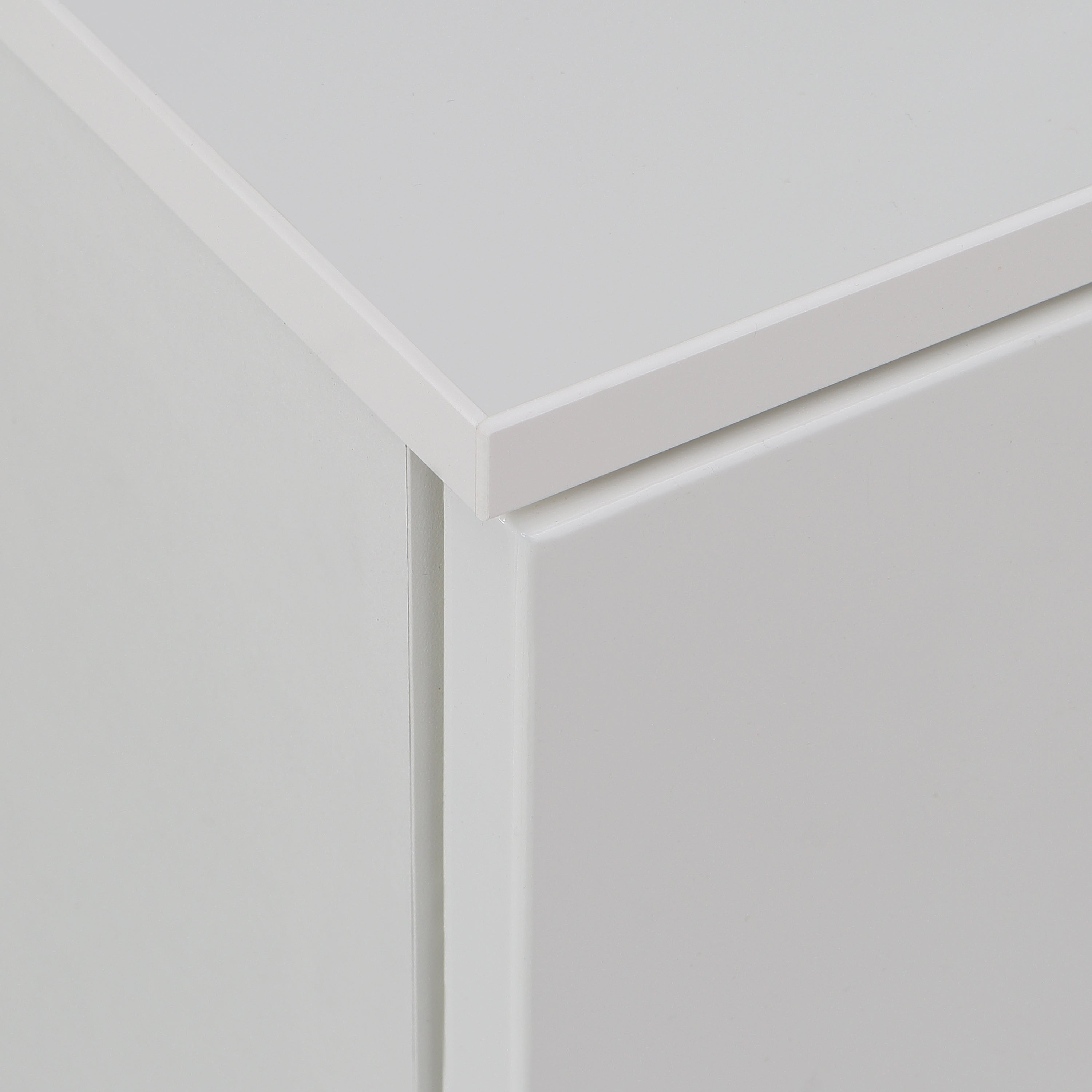 Sienna Chest of 6 Drawers in White/White High Gloss