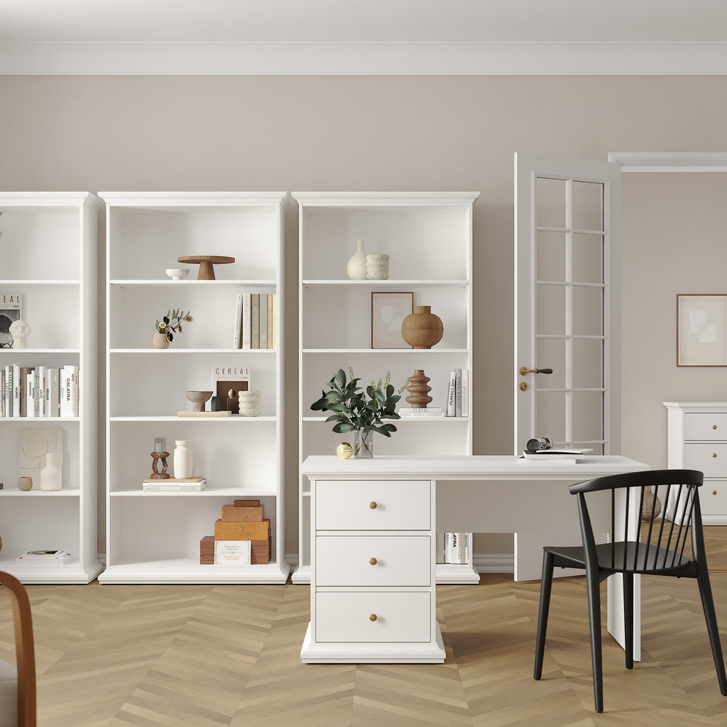 Paris Tall Bookcase in White