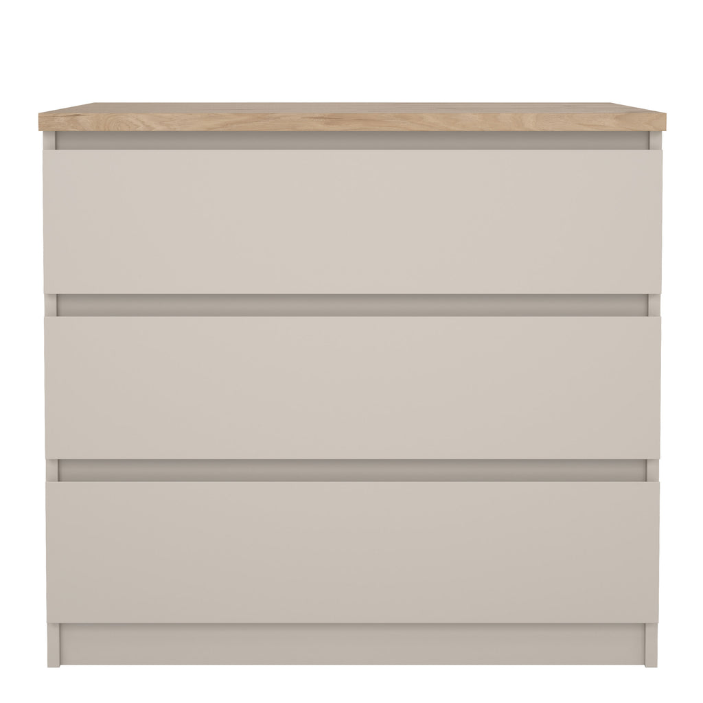 Naia Chest of 3 drawers in Cashmere Jackson Hickory