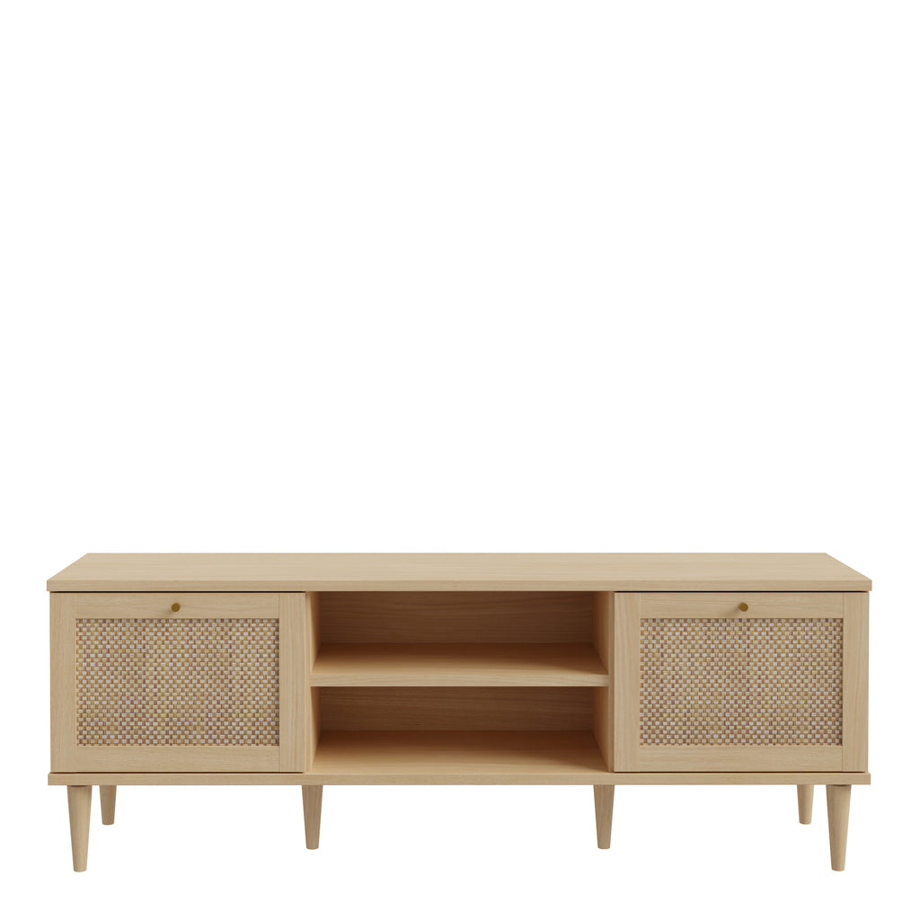 Calasetta 2 Door 1 Shelf TV Unit in Rattan