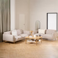 Westham 2.5 + 3 Seater Sofa Set in Fay Beige Fabric