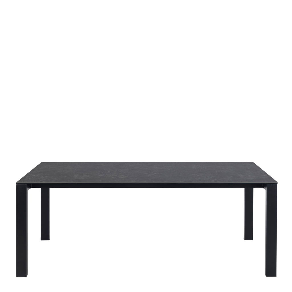 Brentford Matt Black Ceramic Dining Table