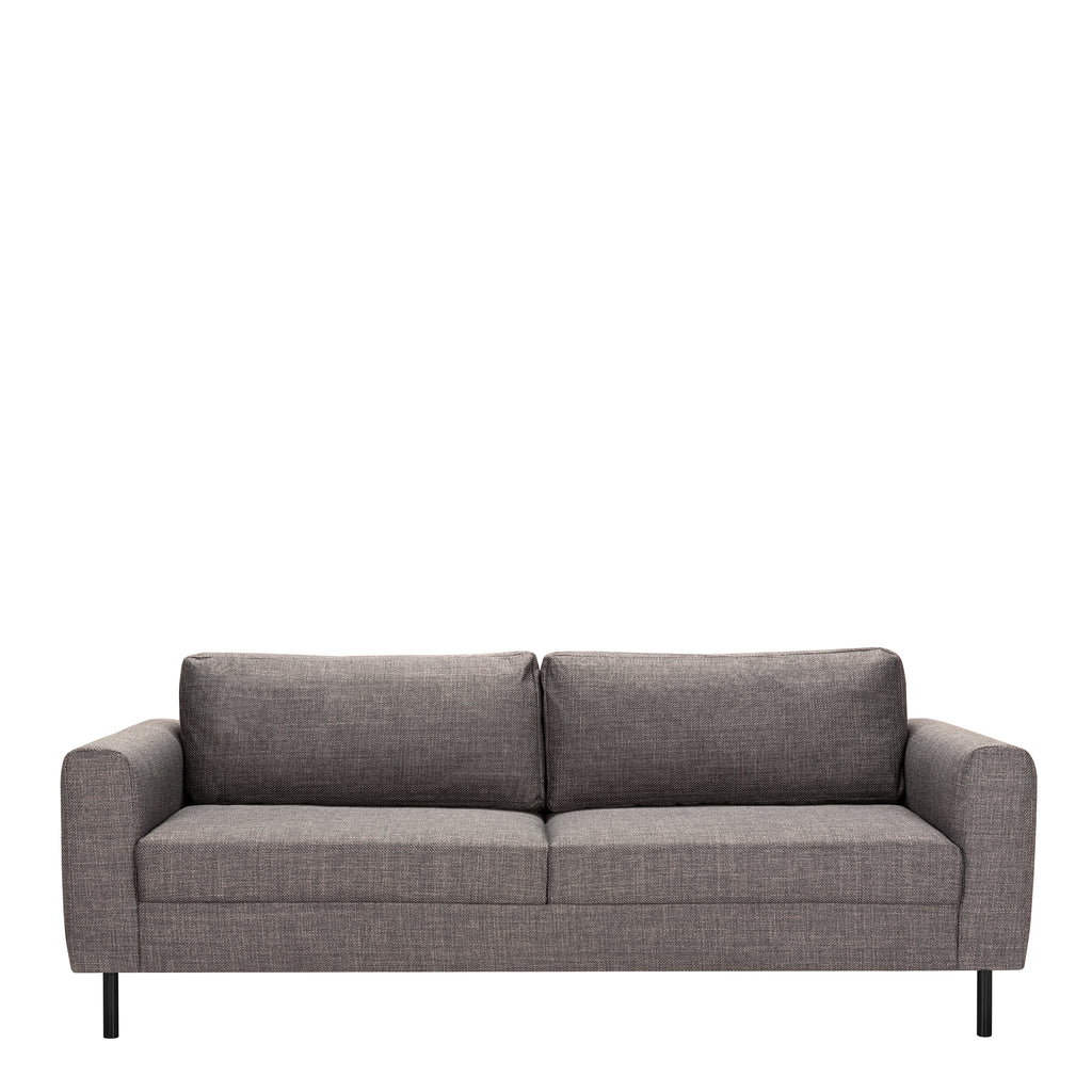Omaha 2 + 3 Seater Sofa set in Basel Light Grey Brown Fabric