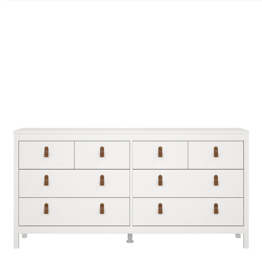 Barcelona Double Dresser 4+4 Drawers in White