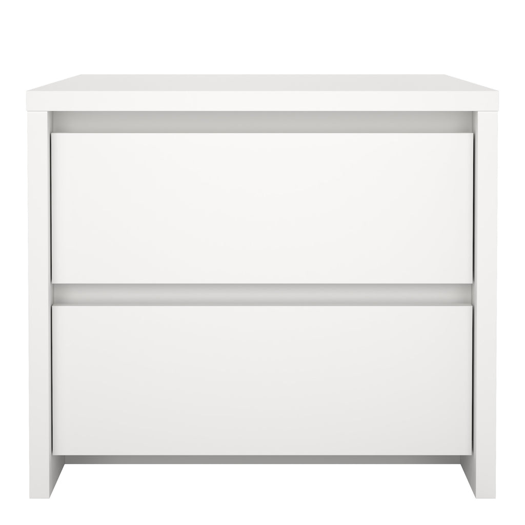 Next Nightstand 2 drawers White