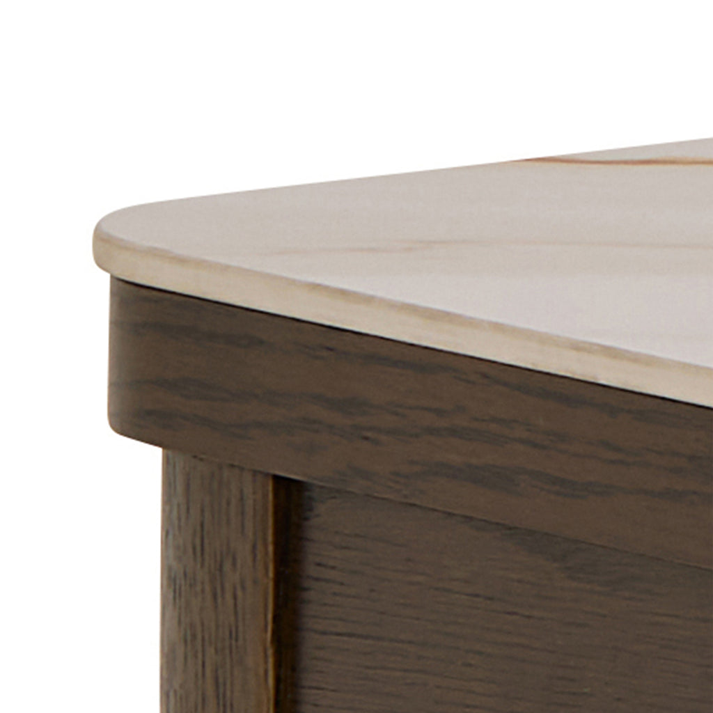 Southampton Console Table 1 Drawer in Cream Ceramic