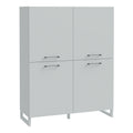Sali 4 Door Highboard in Light Grey