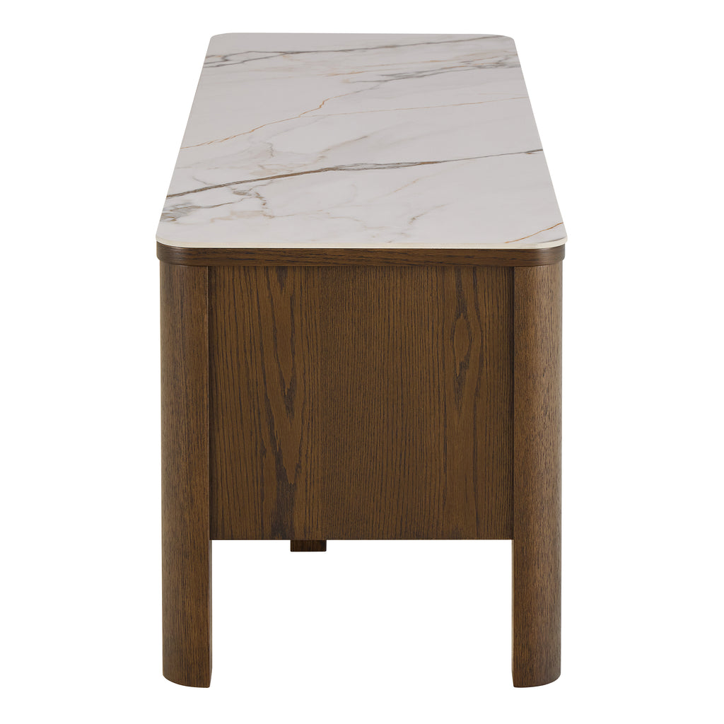 Southampton TV Unit 2 Doors 1 Shelf in Ceramic Cream