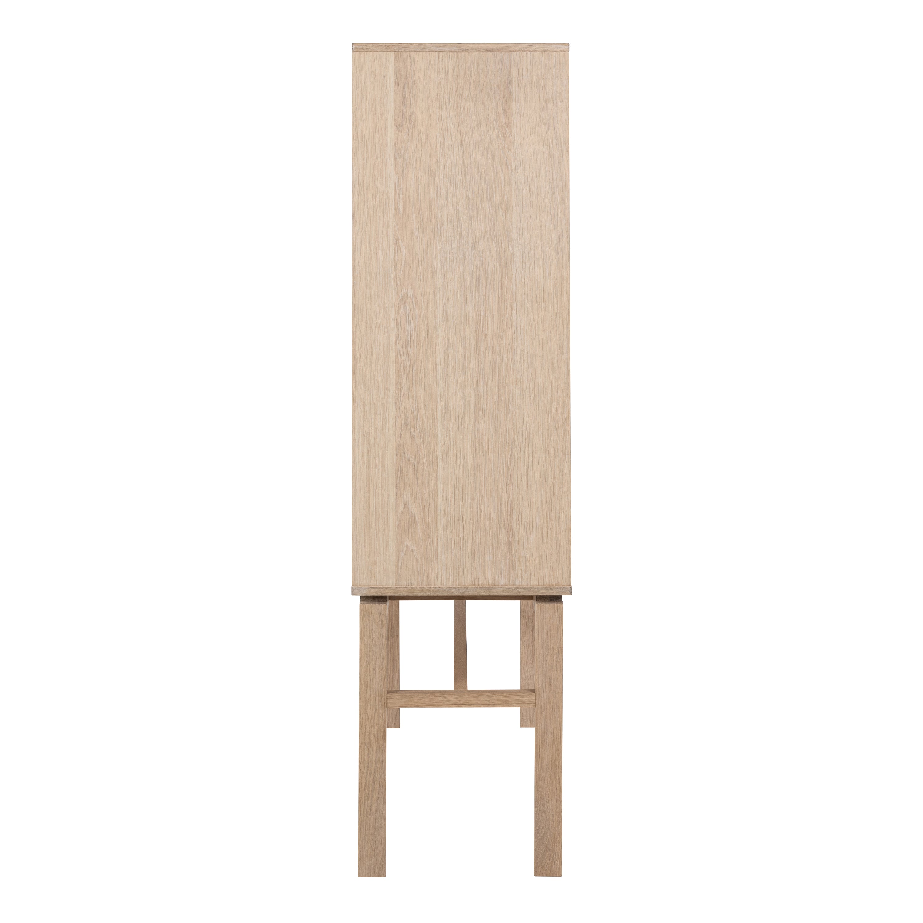 Linley Cabinet with 2 Doors and 4 Shelves in White Oak