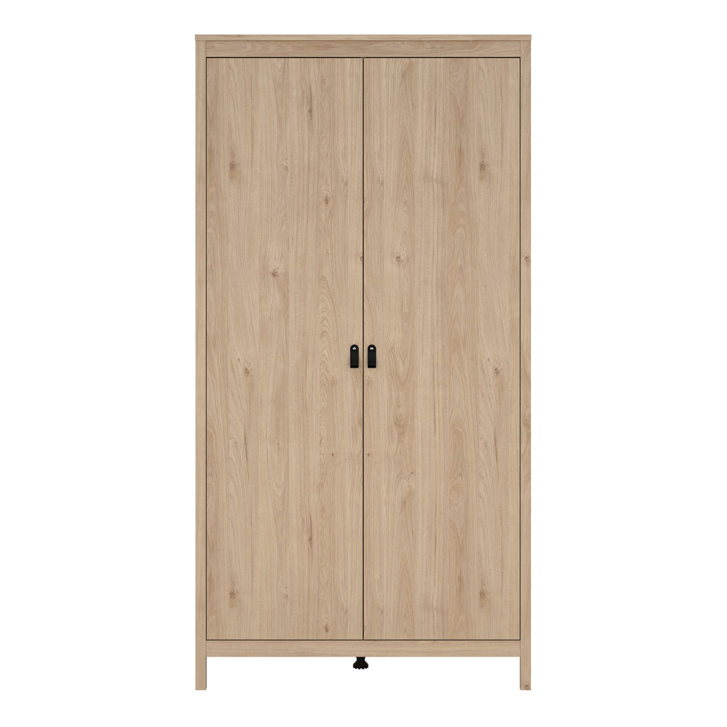 Barcelona Wardrobe with 2 Doors in Jackson Hickory Oak