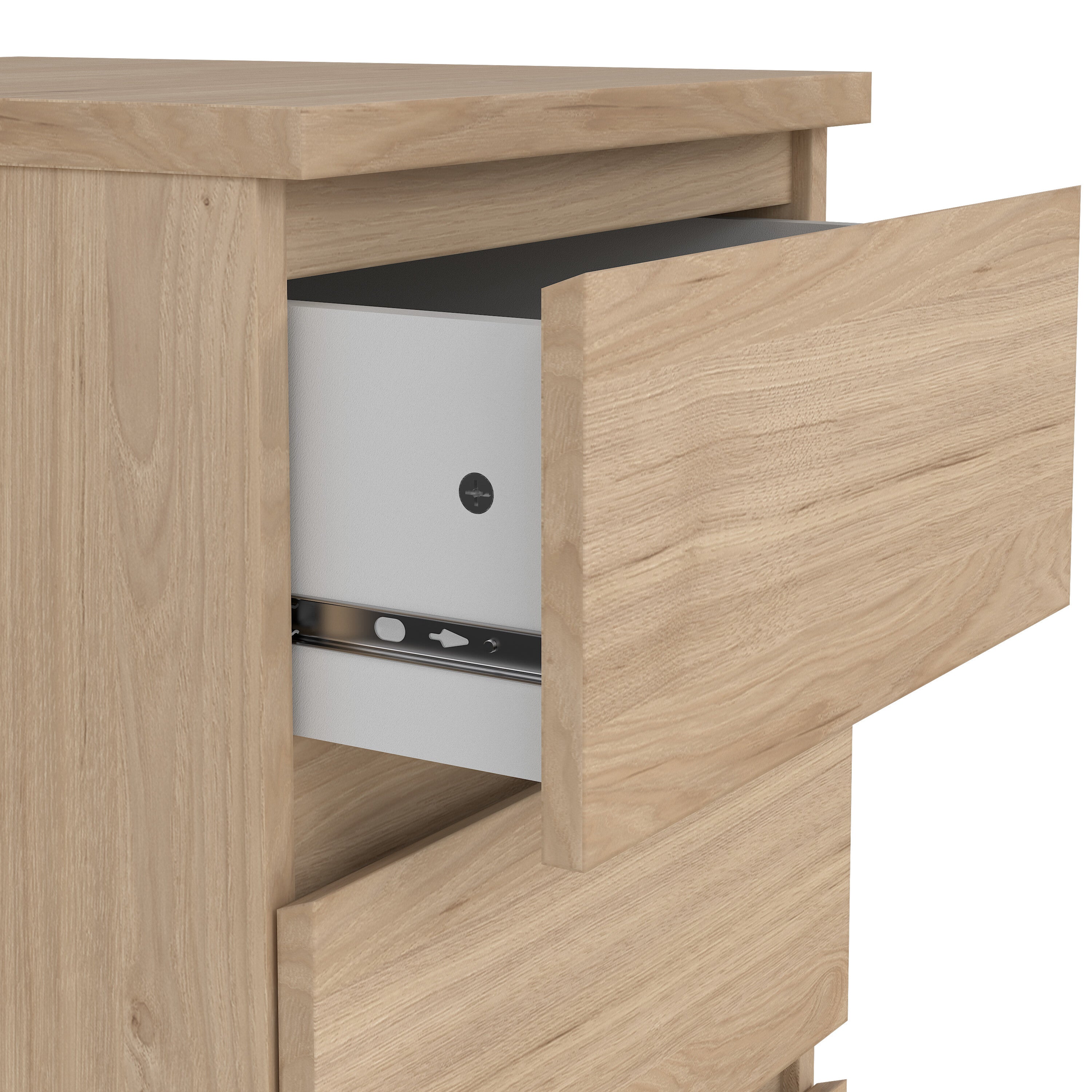 Naia Bedside 3 Drawers in Jackson Hickory Oak