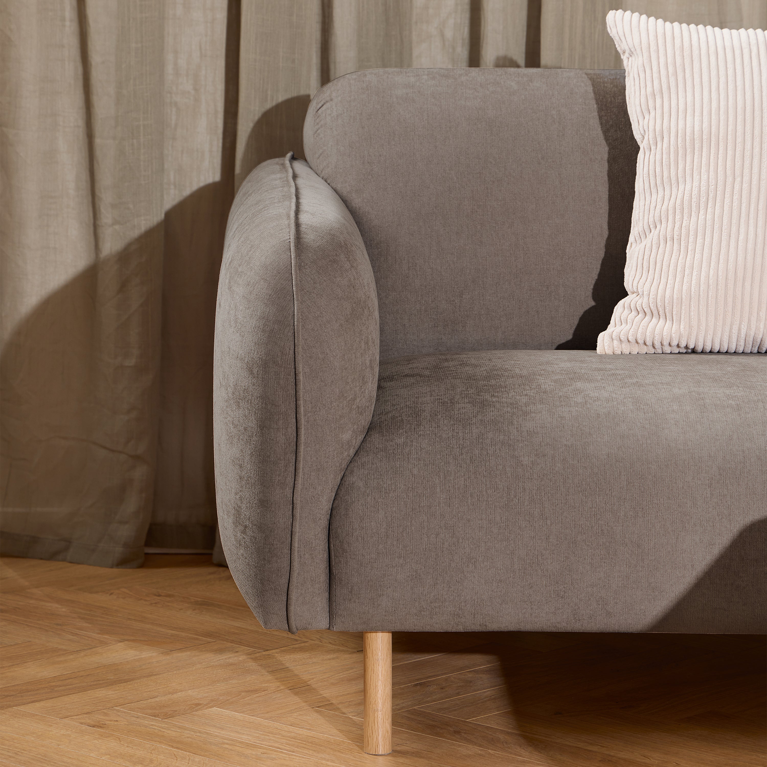 Westham Set of 2 x2.5  Seater Sofas in Fay Dusty Brown Fabric