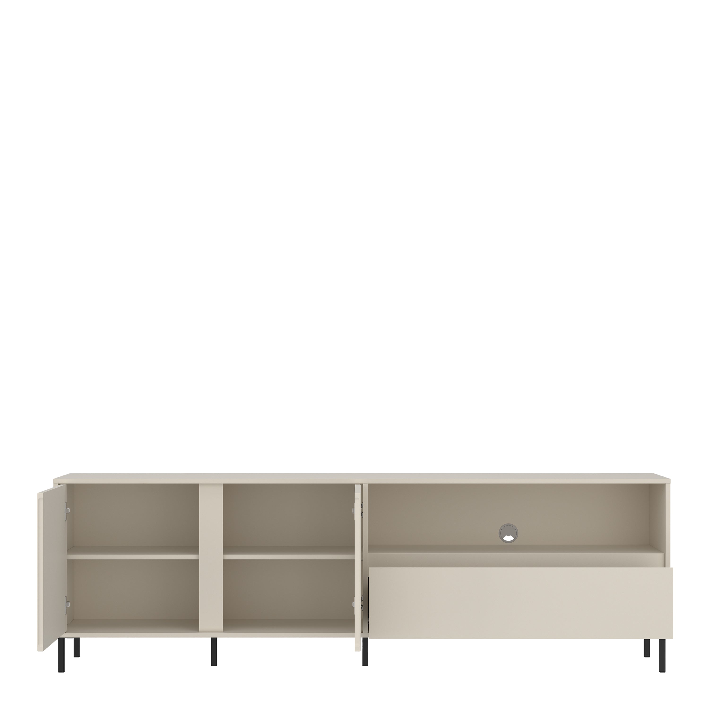 Avenale TV Cabinet 2 Door 1 Drawer in Cashmere