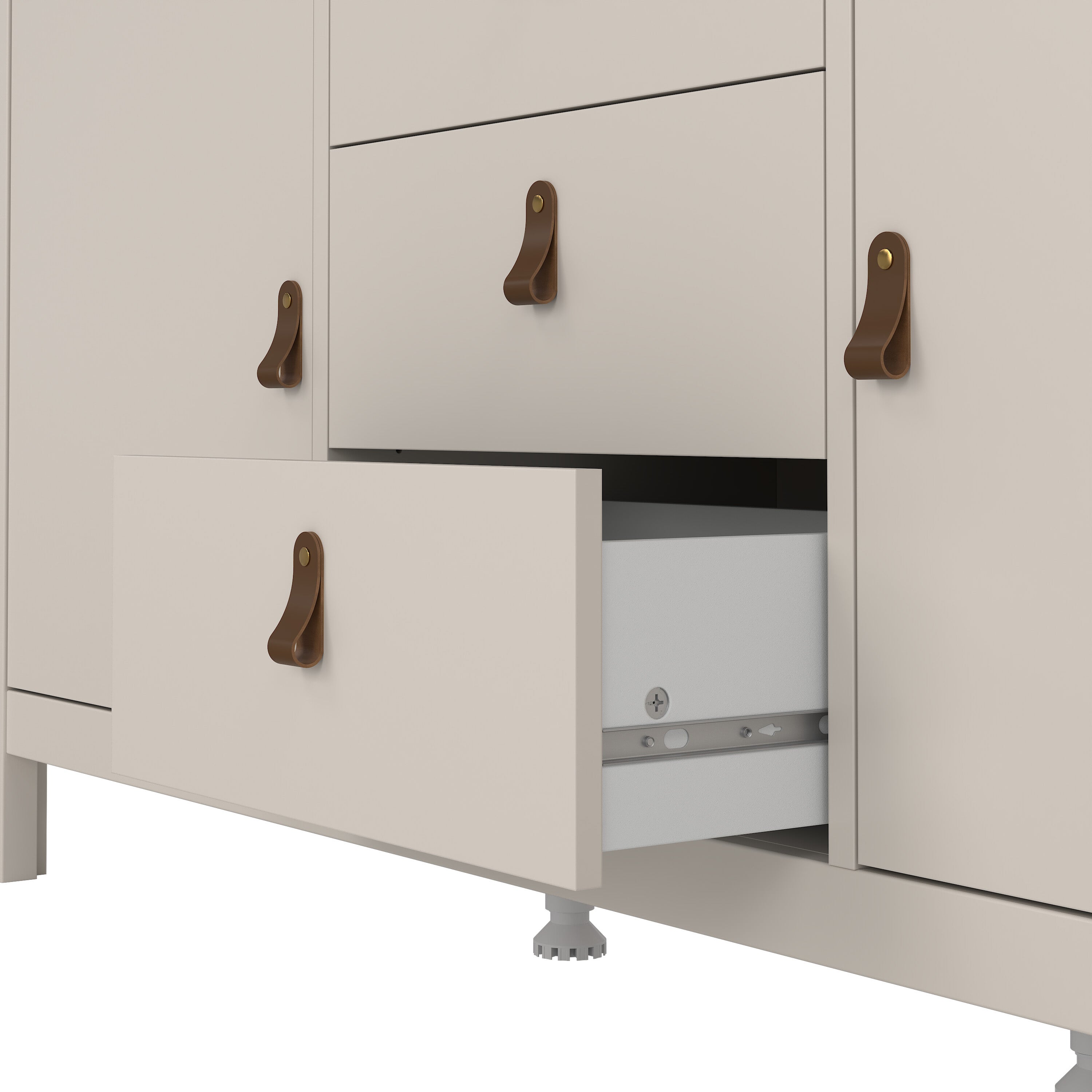 Barcelona Sideboard 2 Doors + 3 Drawers in Cashmere