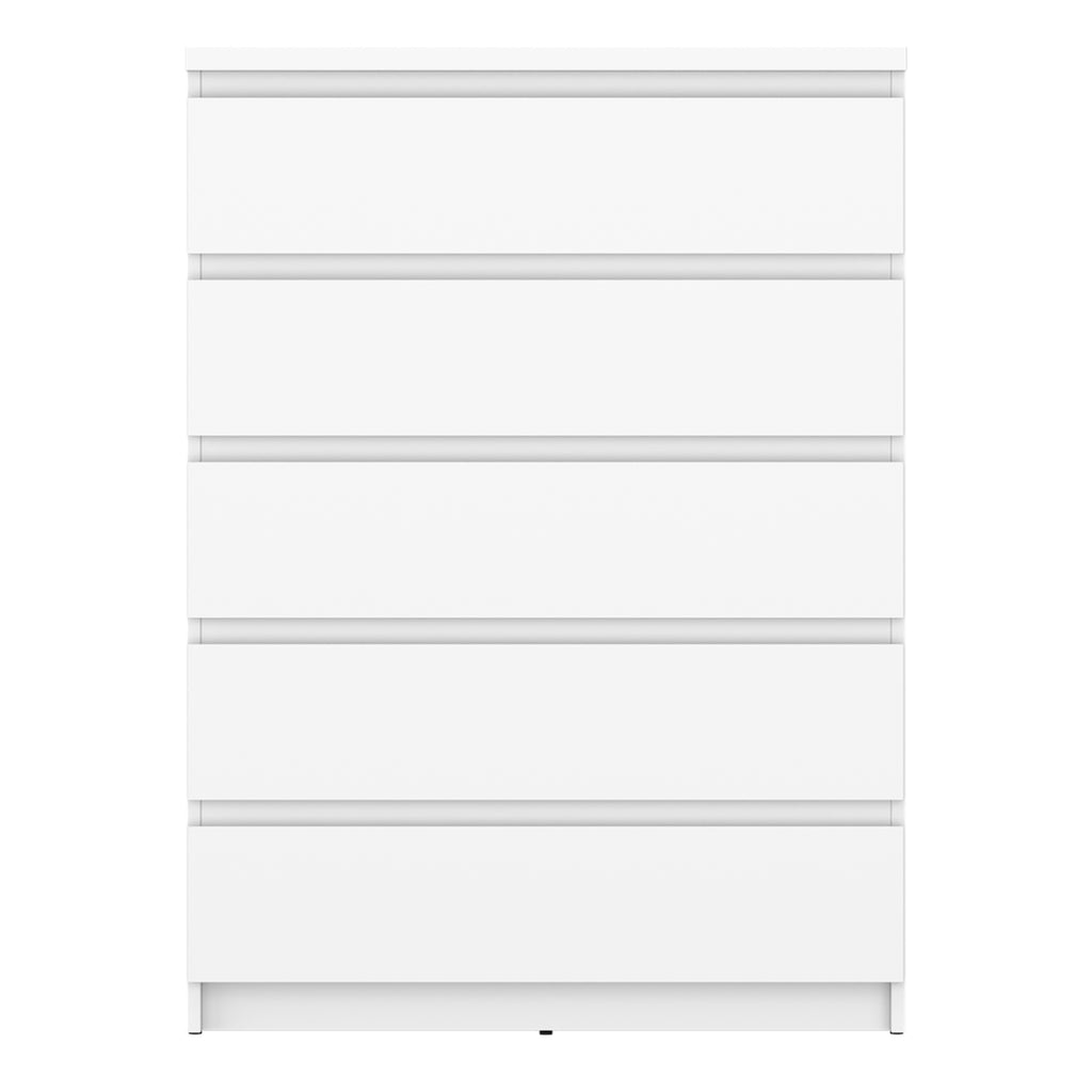 Fribo Chest Of 5 Drawers in Alpine White