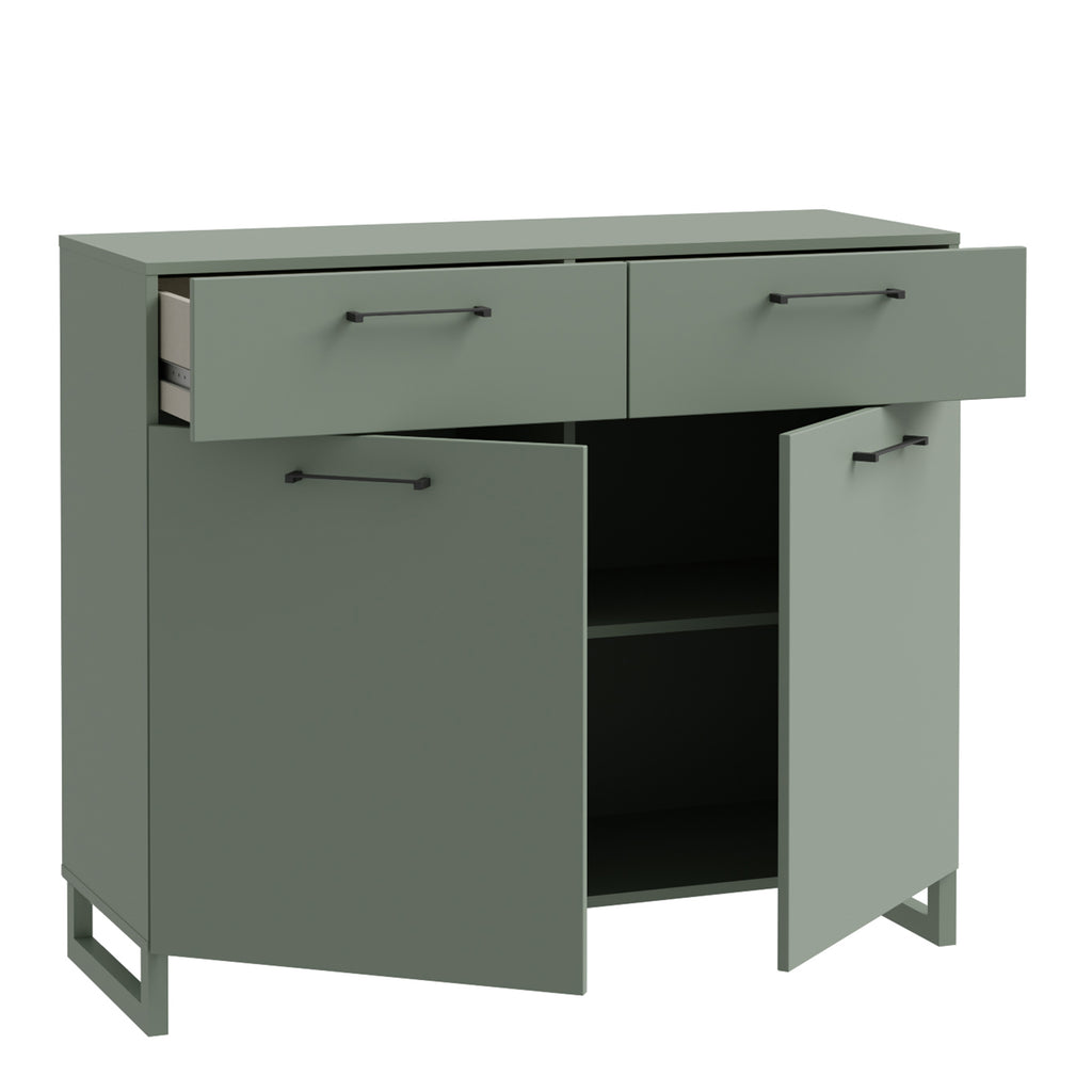 Sali 2 Door  2 Drawer Chest in Sage Green