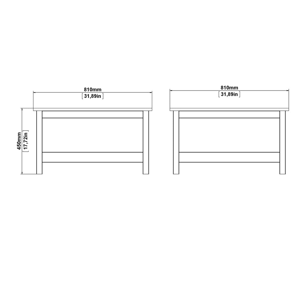 Madrid Coffee Table in White